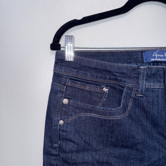 Gloria Vanderbilt Womens Dark Wash The Perfect Fit Capri Jeans Size 10 - Picture 2 of 5